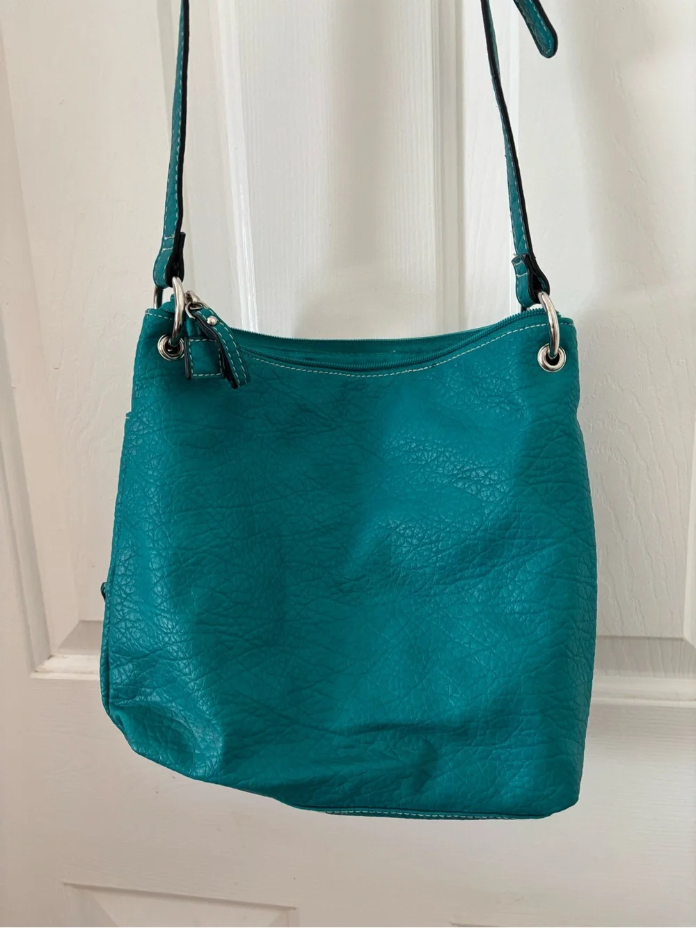 Rosetti Teal Crossbody Bag with Front Pockets